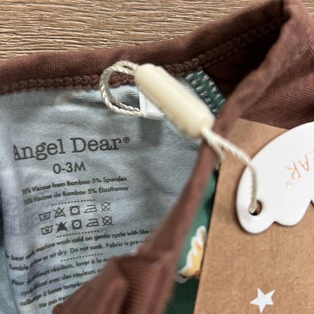 Angel Dear Bamboo Uni Romper National Park 0-3 months - Picture 4 of 6
